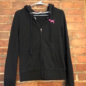 VS PINK zip up hoodie Small
